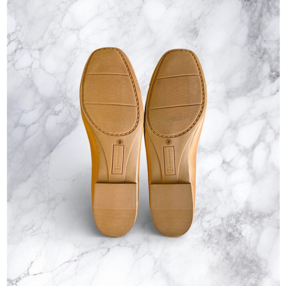 NIB Giani Bernini Women's Aerinn Leather Ballet Flats Sz 9 NIB - Picture 4 of 6